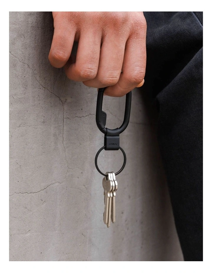 Clip Mini Keyring in Black image 3
