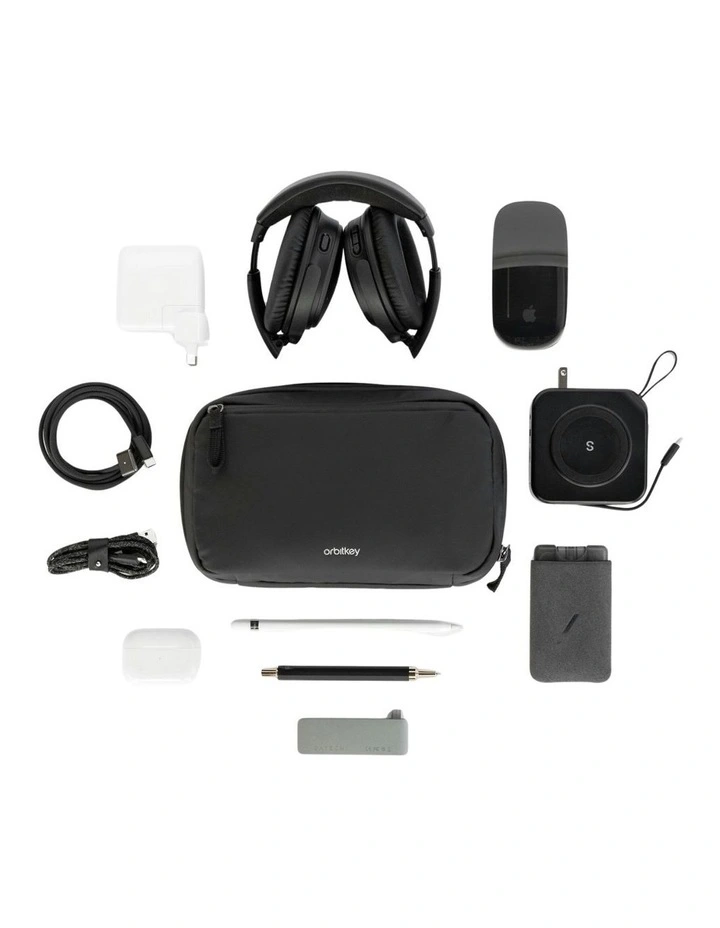 2-in-1 Tech Pouch in Black image 6