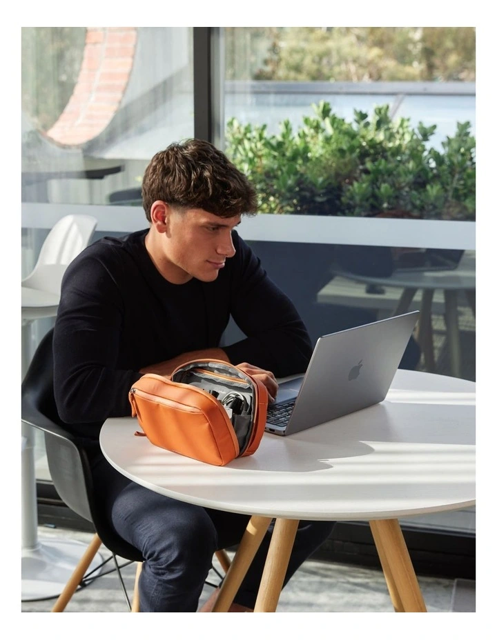2-in-1 Tech Pouch in Terracotta image 2