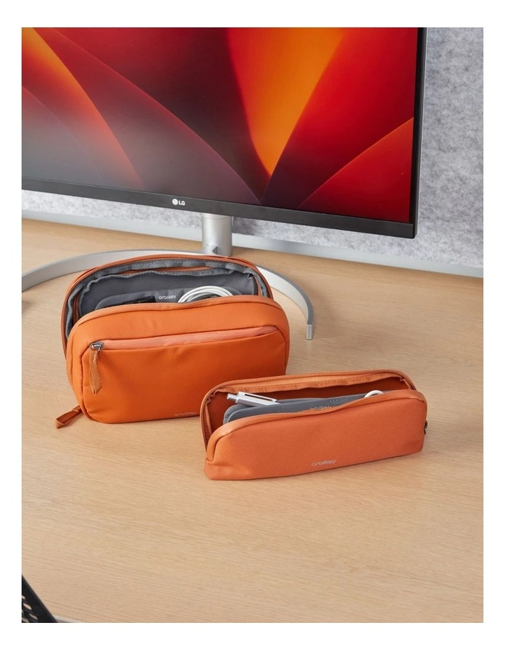 2-in-1 Tech Pouch in Terracotta image 3