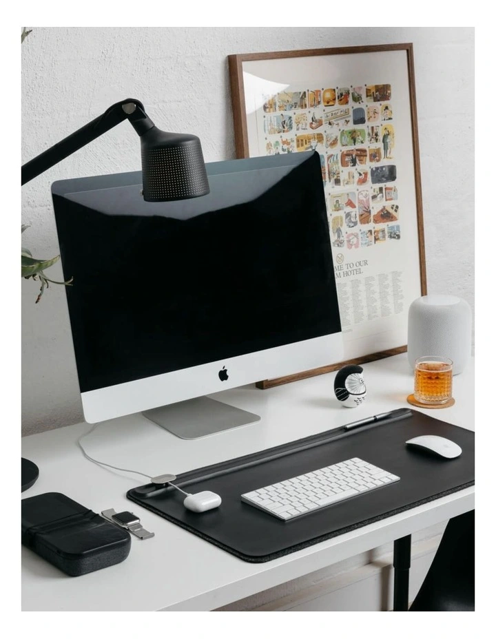 Desk Mat Large in Black image 3