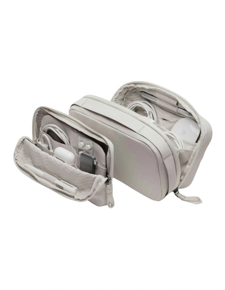 Kon Mari 2-in-1 Tech Pouch in Beige image 1
