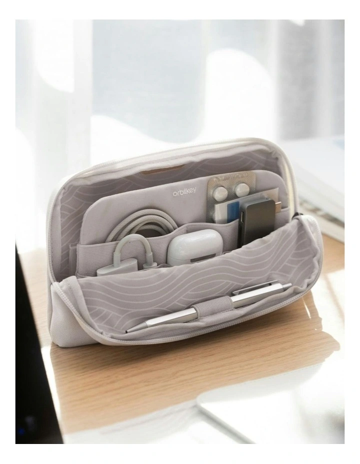 Kon Mari Desk Pouch in Beige image 4