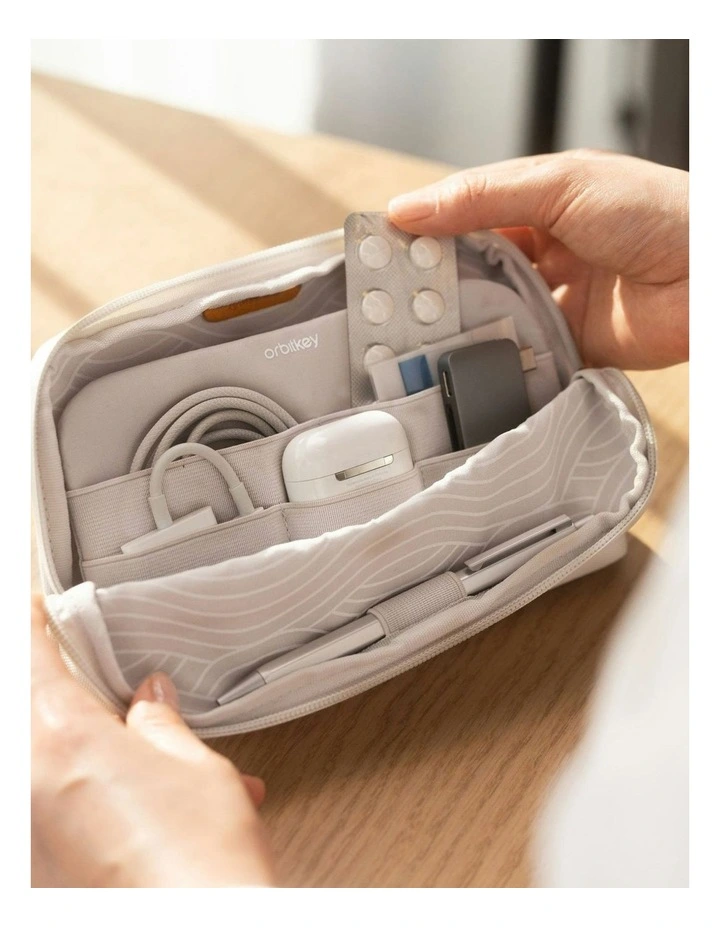 Kon Mari Desk Pouch in Beige image 5
