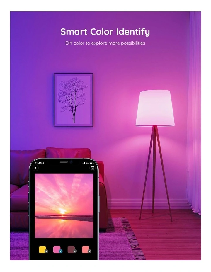 Wi-Fi And Bluetooth Smart Light Bulb - E27 image 4