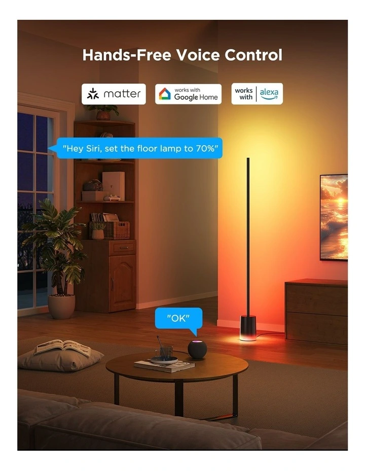 RGBICWW Corner Floor Lamp 2 (Matter Compatible) image 7