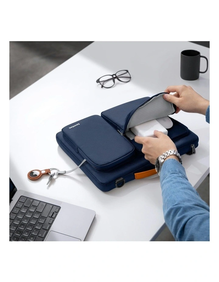 Defender-A42 Laptop Shoulder Bag 16 inch in Navy Blue image 6