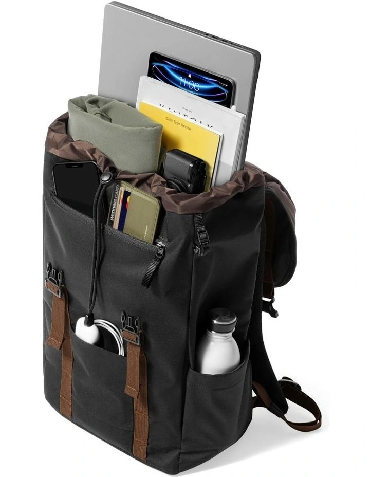 VintPack Laptop Backpack 15.6 Inch in Black image 2