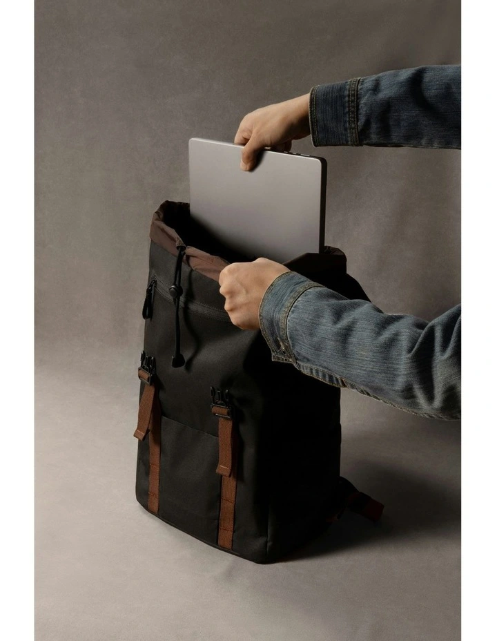 VintPack Laptop Backpack 15.6 Inch in Black image 4