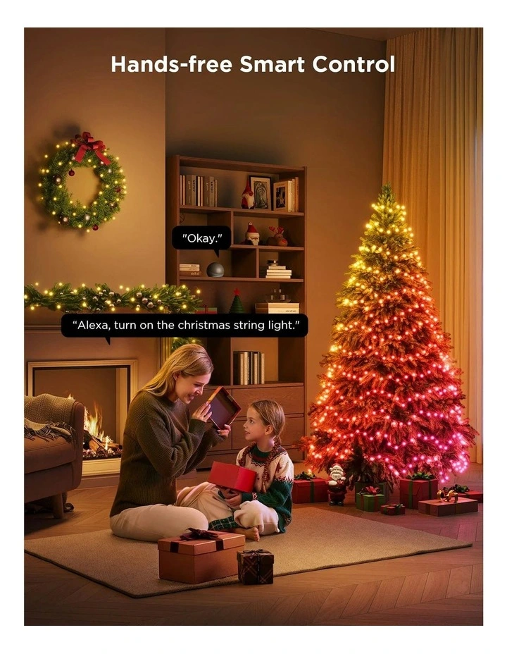 Christmas String Lights 2S 20m in Multi image 2