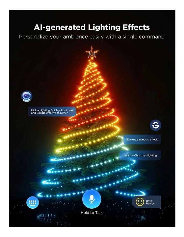 Christmas String Lights 2S 20m in Multi image 3