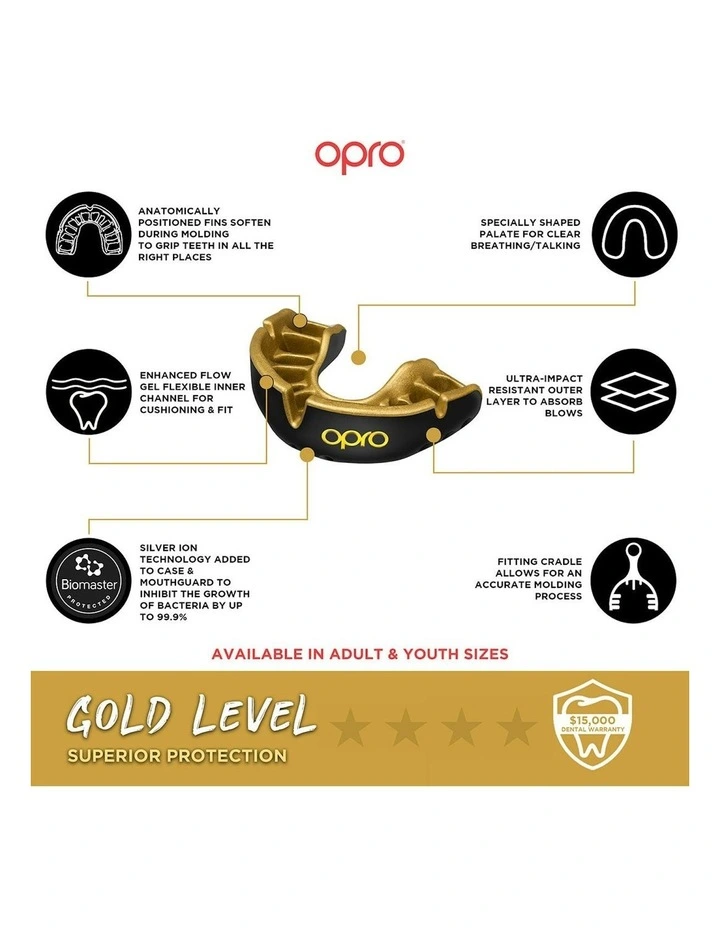 Bronze Gen 4 Youth Mouthguard in Gold image 2