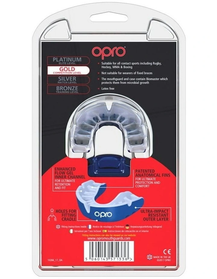 Gen 4 Gold Mouthguard in Blue/Prl image 5