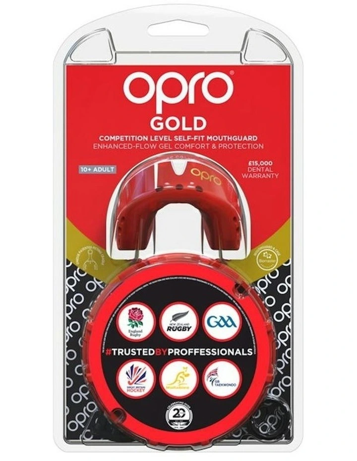 Gen 4 Gold Mouthguard in Red/Prl image 3