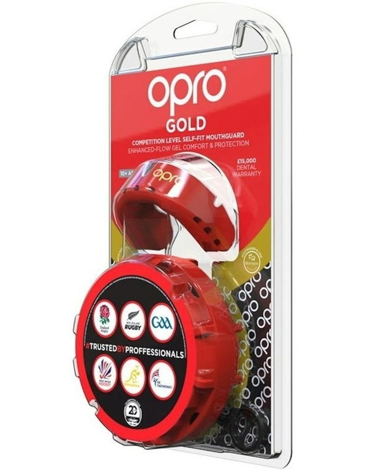 Gen 4 Gold Mouthguard in Red/Prl image 4