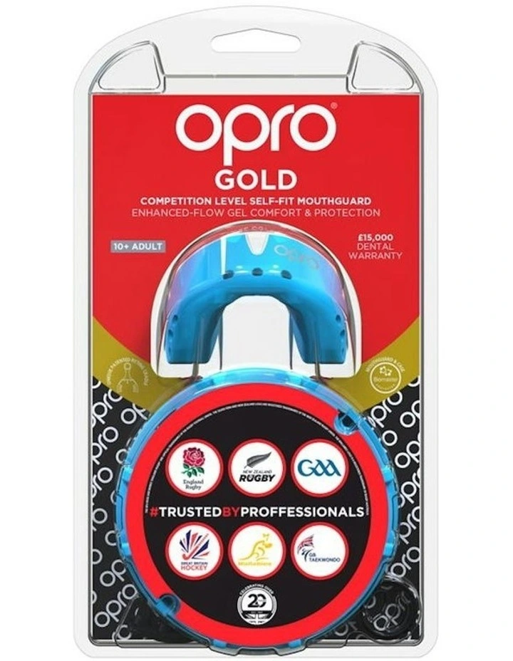 Gen 4 Gold Mouthguard in Sky Blue/Prl image 3