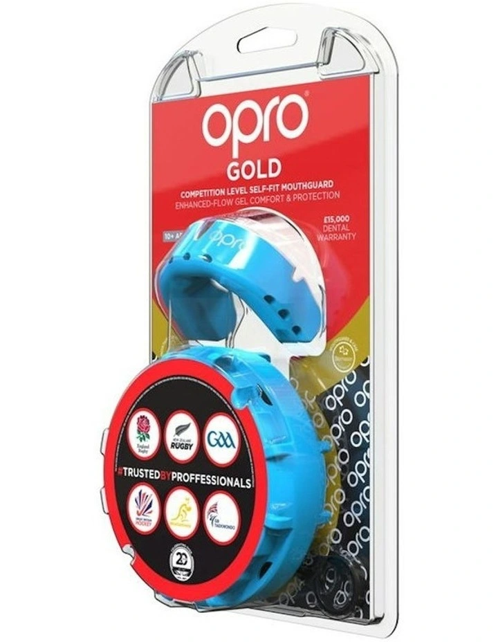 Gen 4 Gold Mouthguard in Sky Blue/Prl image 4