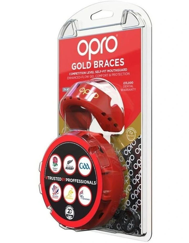Gold Mouthguard For Braces in Red/Prl image 4