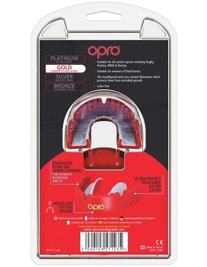 Gold Mouthguard For Braces in Red/Prl image 5