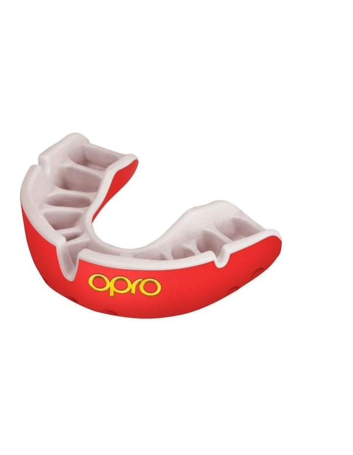 Gen 4 Gold Youth Mouthguard in Red/Prl image 1