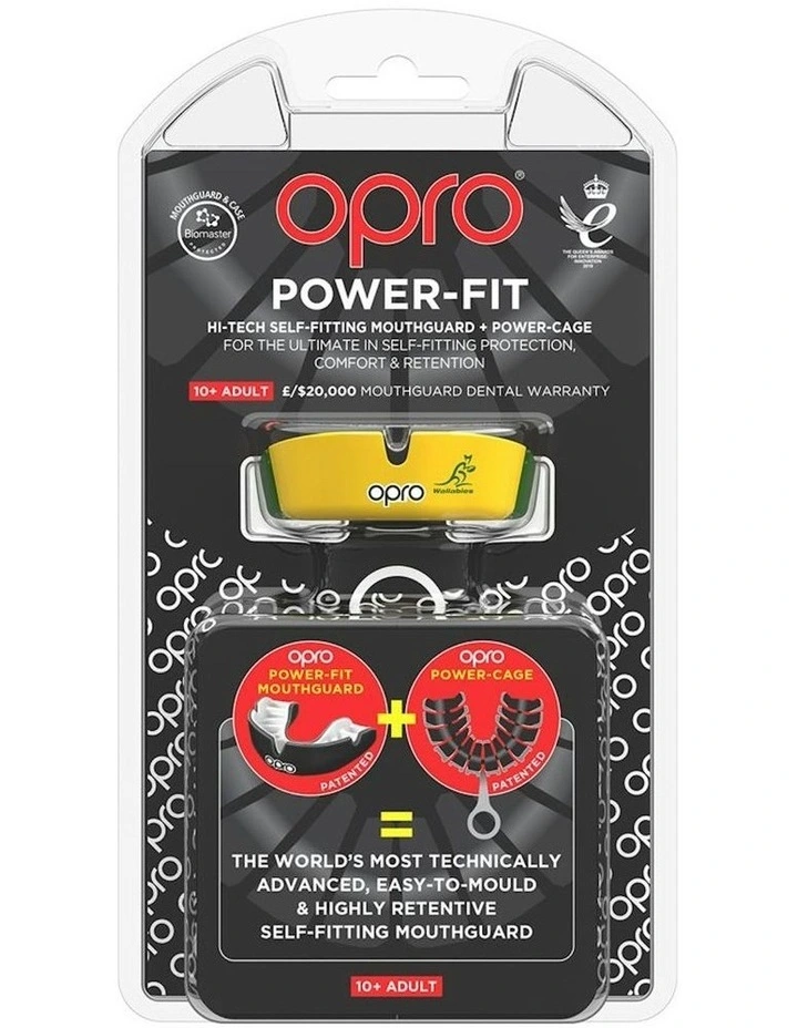 Gen 4 Self-Fit Power-Fit Mouthguard Wallabies in Multi image 4