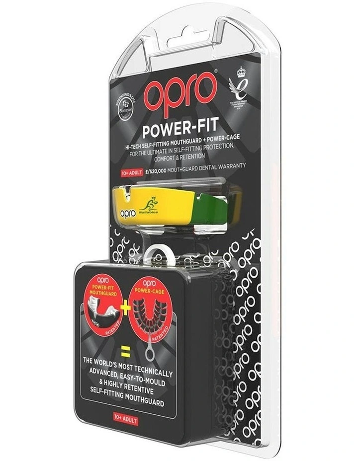 Gen 4 Self-Fit Power-Fit Mouthguard Wallabies in Multi image 5