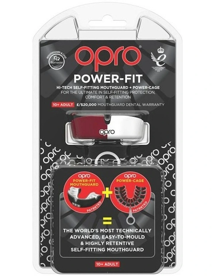 Gen 4 Power-Fit Mouthguard in Maroon White image 3
