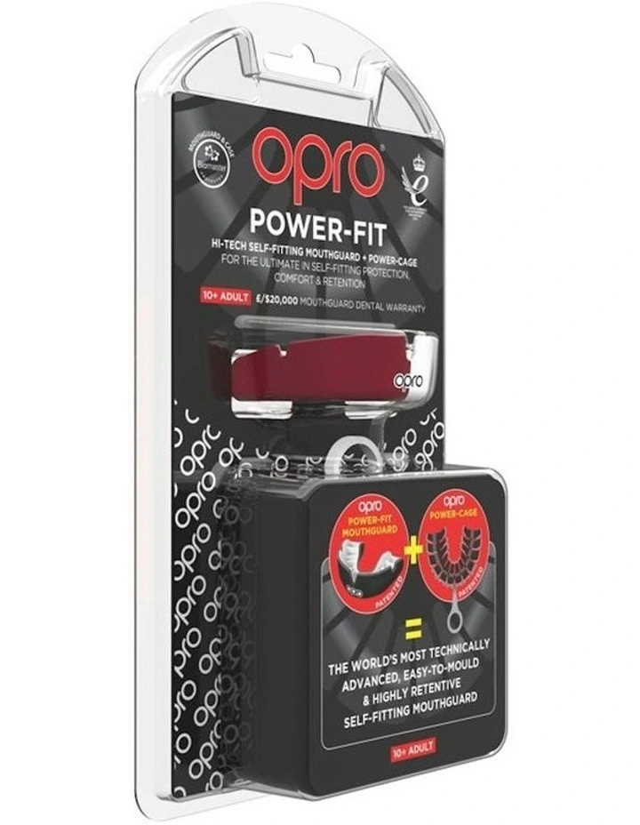 Gen 4 Power-Fit Mouthguard in Maroon White image 6