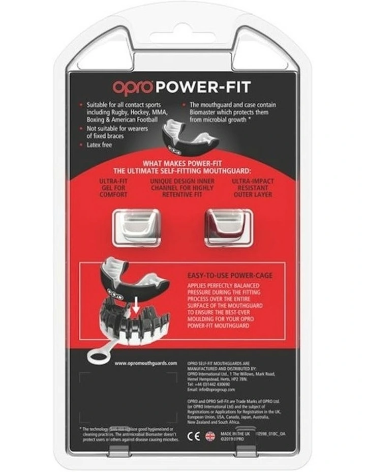 Gen 4 Power-Fit Mouthguard in Maroon White image 5