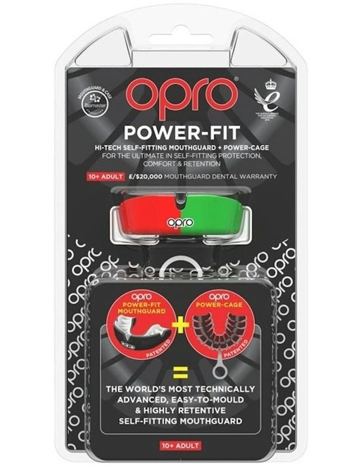 Gen 4 Power-Fit Mouthguard in Red Green image 2