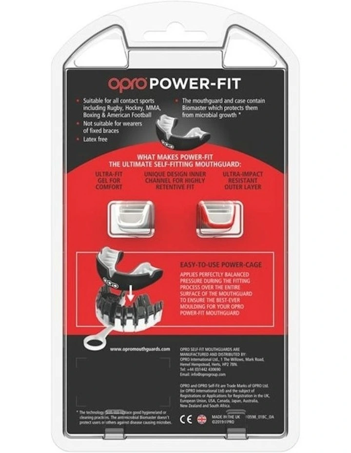 Gen 4 Power-Fit Mouthguard in Red White image 5