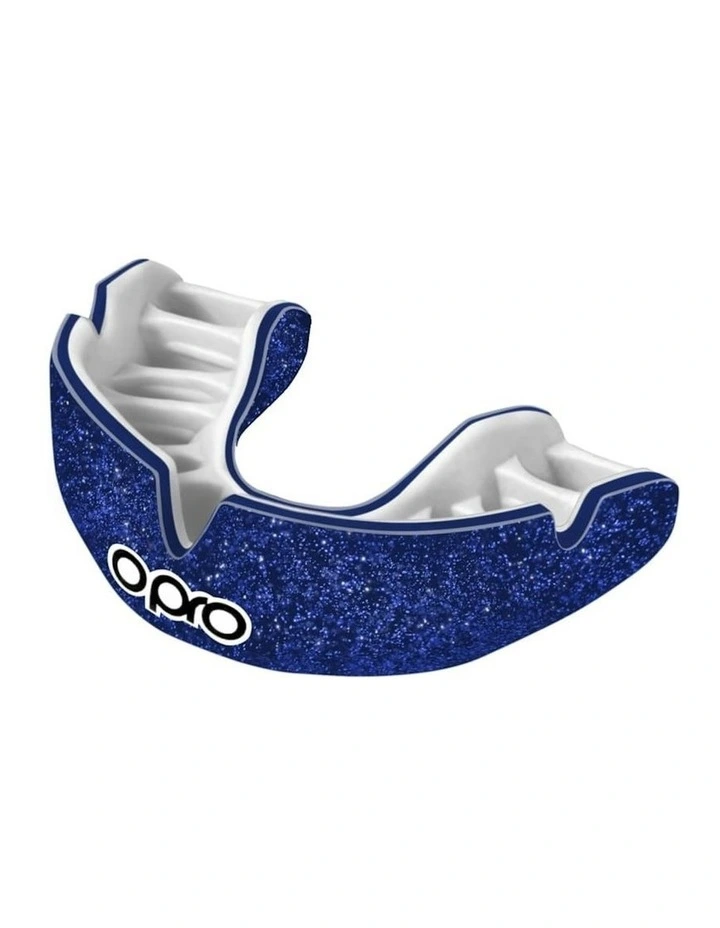 Gen 4 Youth Power-Fit Mouthguard in Blue Shimmer White image 1