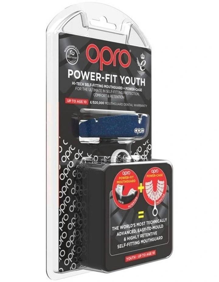 Gen 4 Youth Power-Fit Mouthguard in Blue Shimmer White image 4
