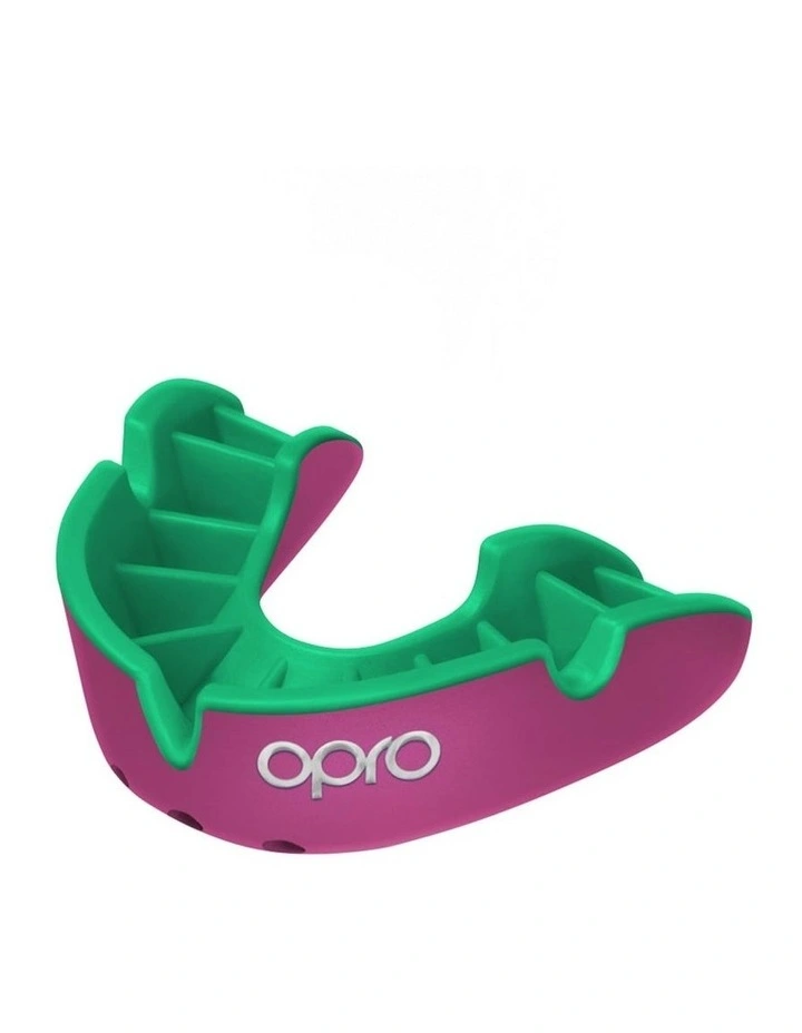 Gen 4 Silver Mouthguard in Pink/Green image 1