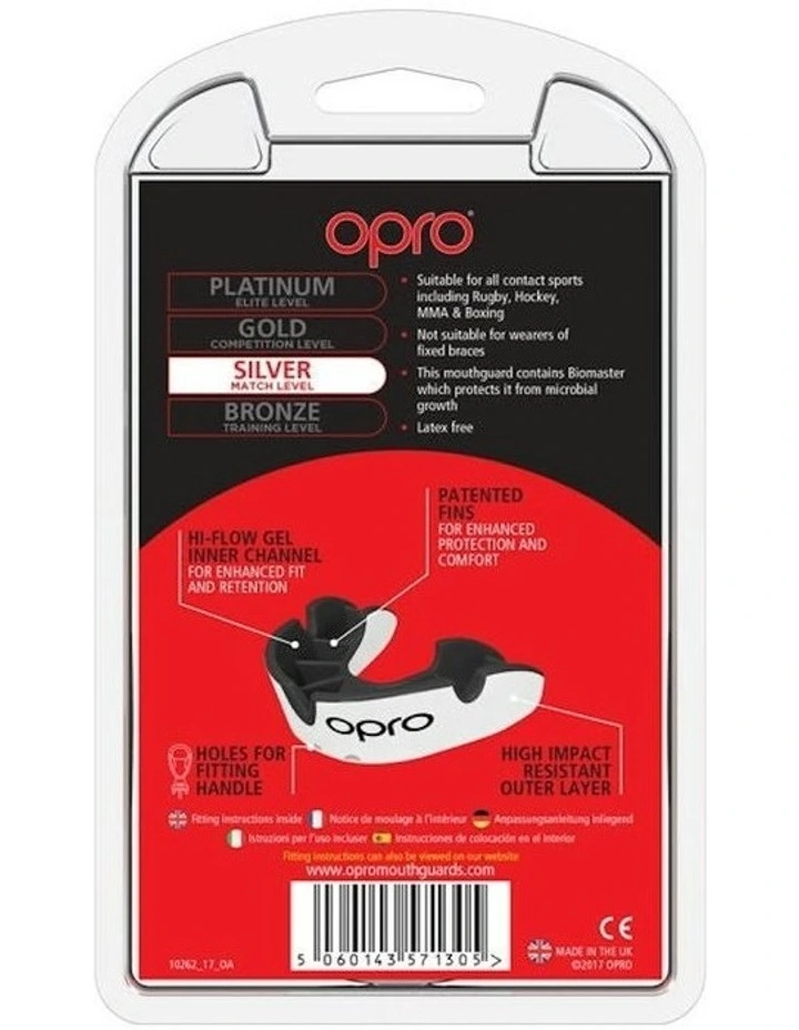 Gen 4 Silver Mouthguard in White/Black image 4