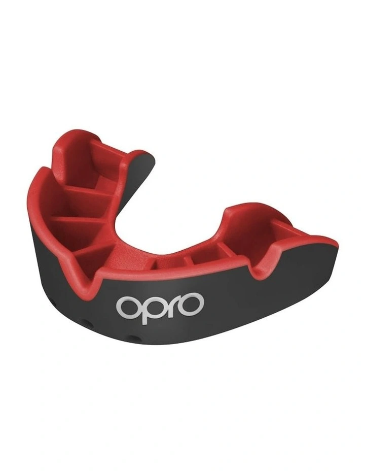 Gen 4 Youth Silver Mouthguard in Black/Red image 1