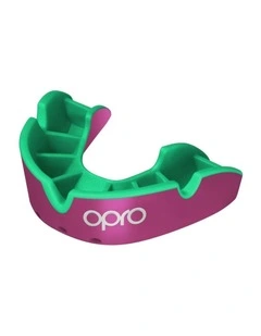 Gen 4 Youth Silver Mouthguard in Pink/Green
