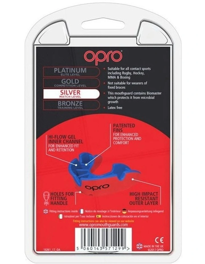 Gen 4 Youth Silver Mouthguard in Red/Blue image 5