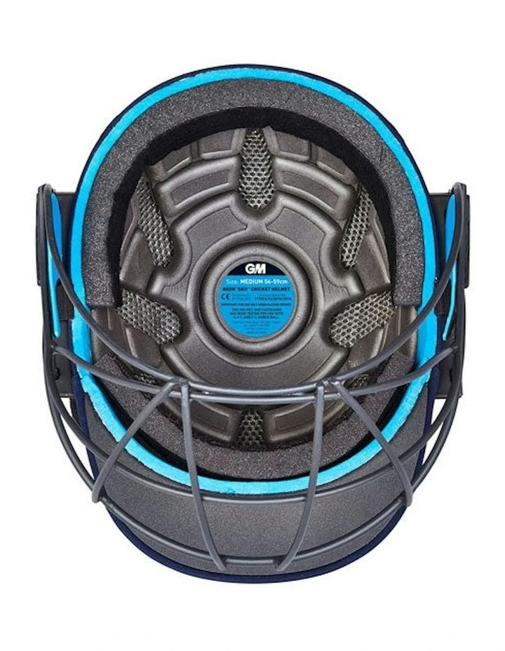 Neon Geo Helmet in Navy image 4