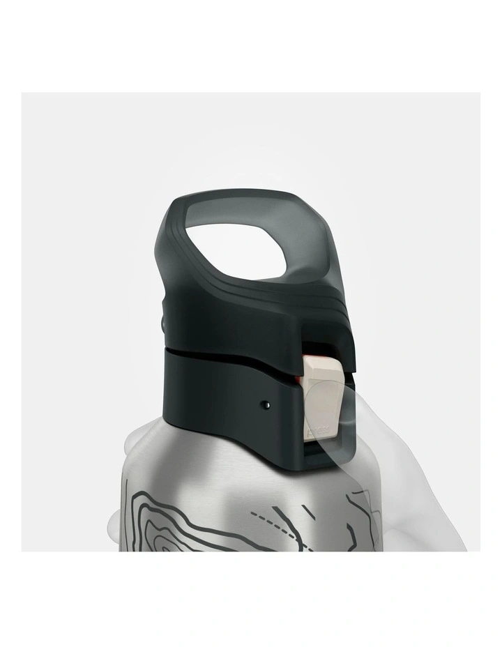 Insulated Stainless Steel Flask 900 With Quick-Release Cap 0.8L in Silver image 4
