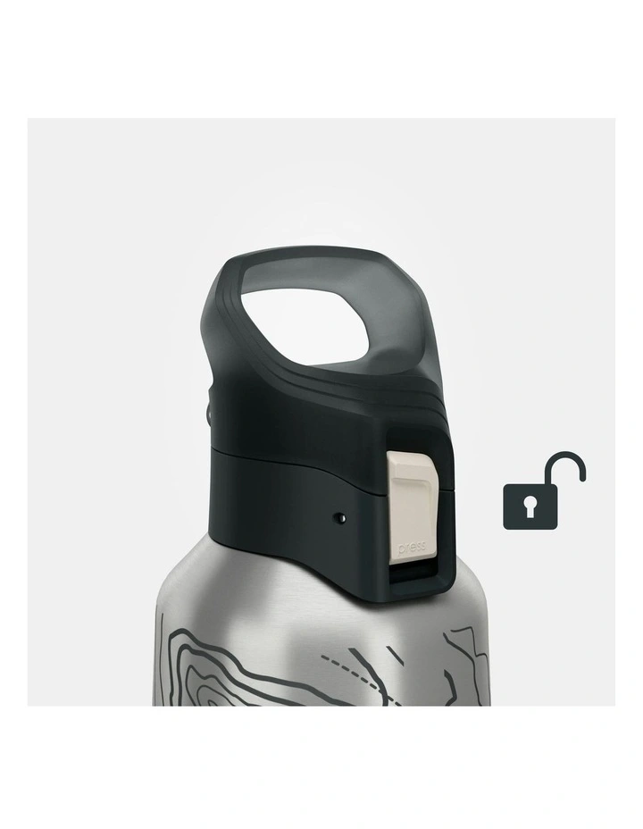 Insulated Stainless Steel Flask 900 With Quick-Release Cap 0.8L in Silver image 6