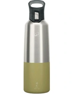 Insulated Stainless Steel Flask 900 With Quick-Release Cap 1L in Khaki