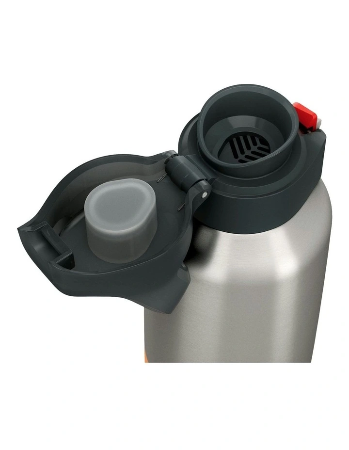 Insulated Stainless Steel Flask 900 With Quick-Release Cap 1L in Khaki image 4