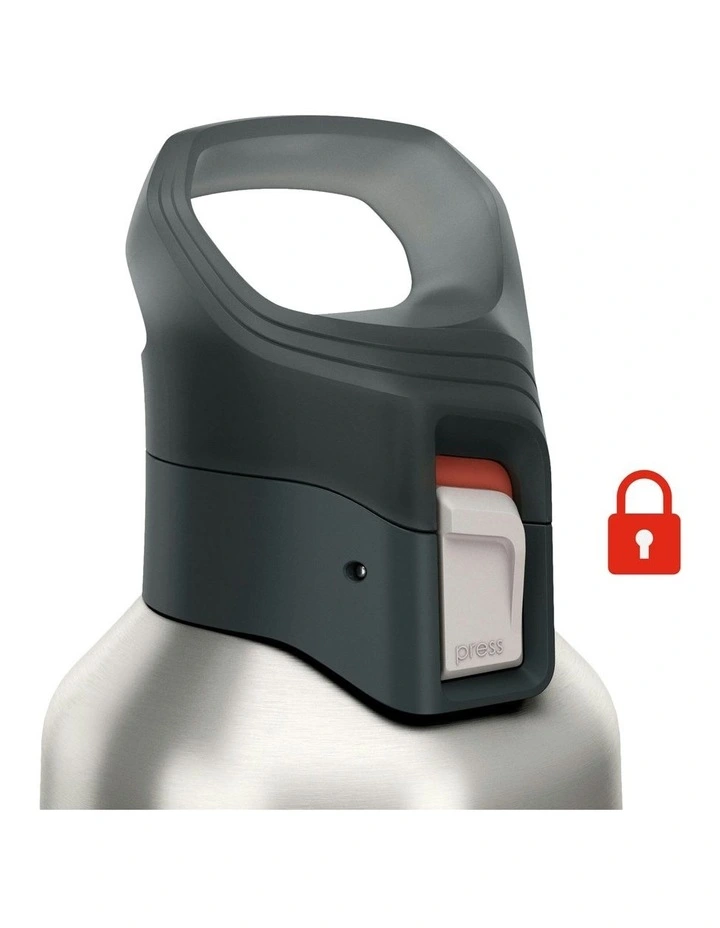 Insulated Stainless Steel Flask 900 With Quick-Release Cap 1L in Khaki image 7