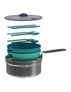 MH100 Hiker's Camp Stainless Cookset 1.6L in Silver