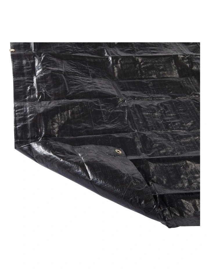 Metres Waterproof Groundsheet for Camping Trips 3x4 in Black image 4