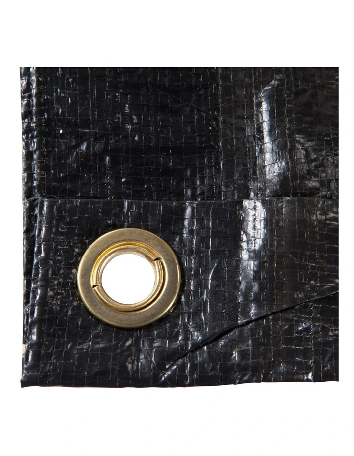 Metres Waterproof Groundsheet for Camping Trips 3x4 in Black image 5