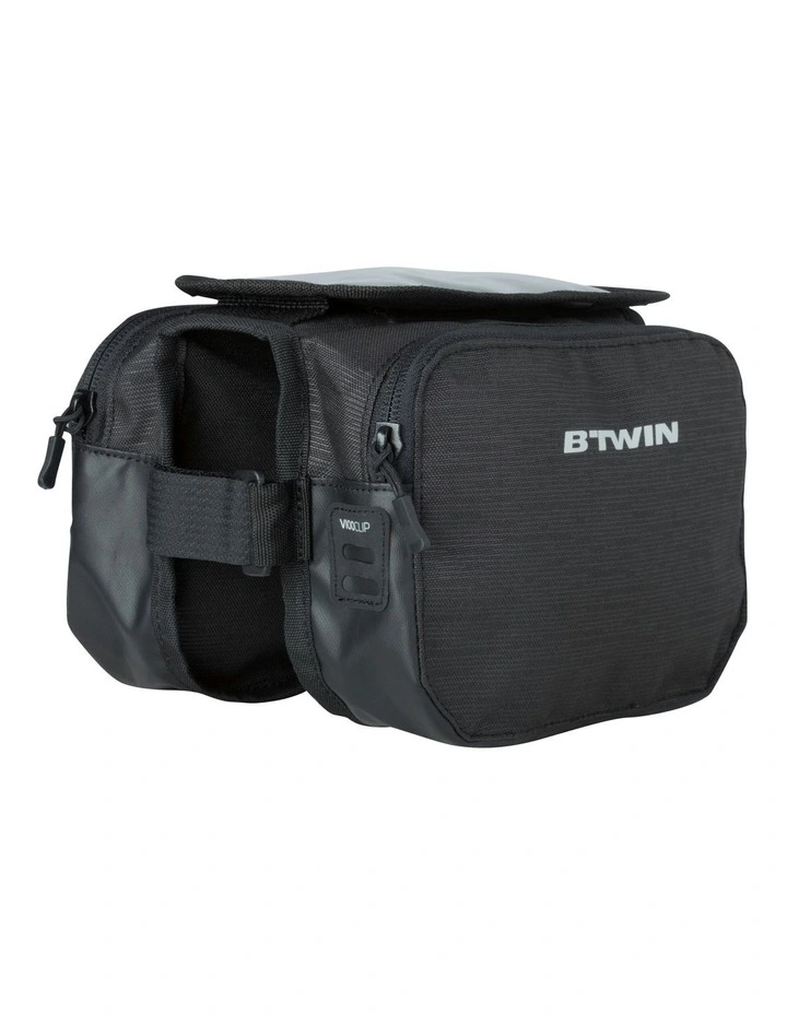 Double Bike Frame Bag 2L in Black image 1