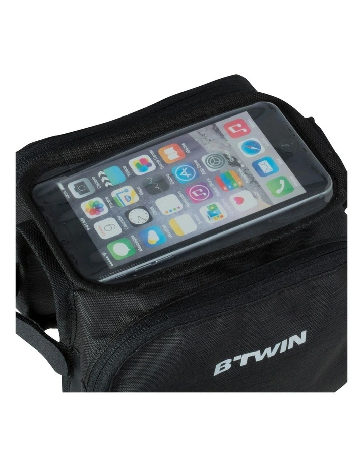 Double Bike Frame Bag 2L in Black image 2