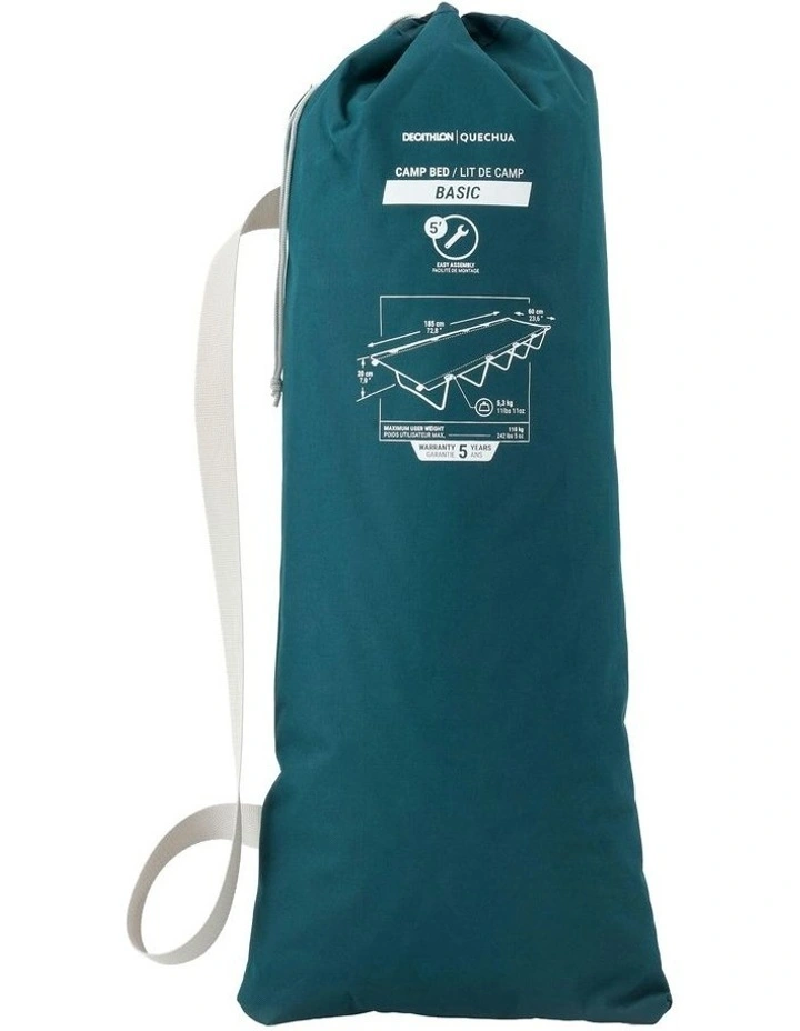 Basic Camping Bed 60cm in Blue image 5